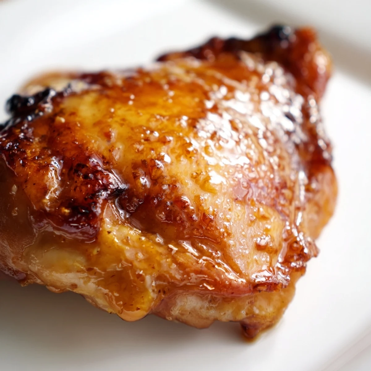 Savory glazed chicken with glistening sauce alongside fragrant green herb rice and golden potatoes