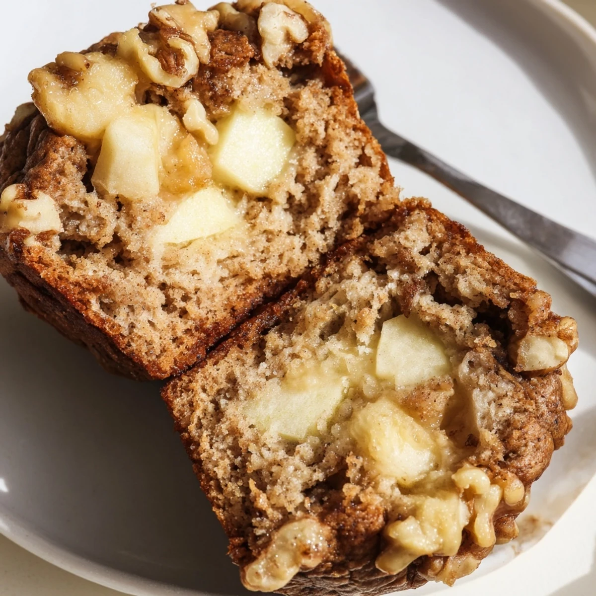 Healthy Apple Cinnamon Greek Yogurt Muffins steaming on a wire rack, cinnamon scent.