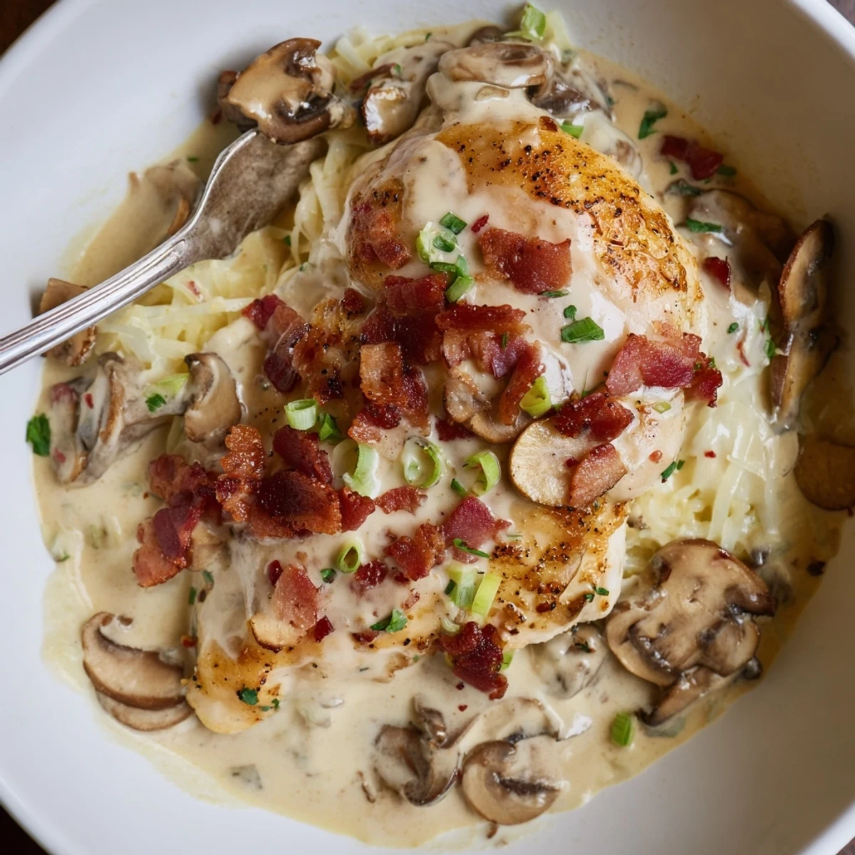 Warm Mississippi Mud Chicken served over mashed potatoes with green onion garnish