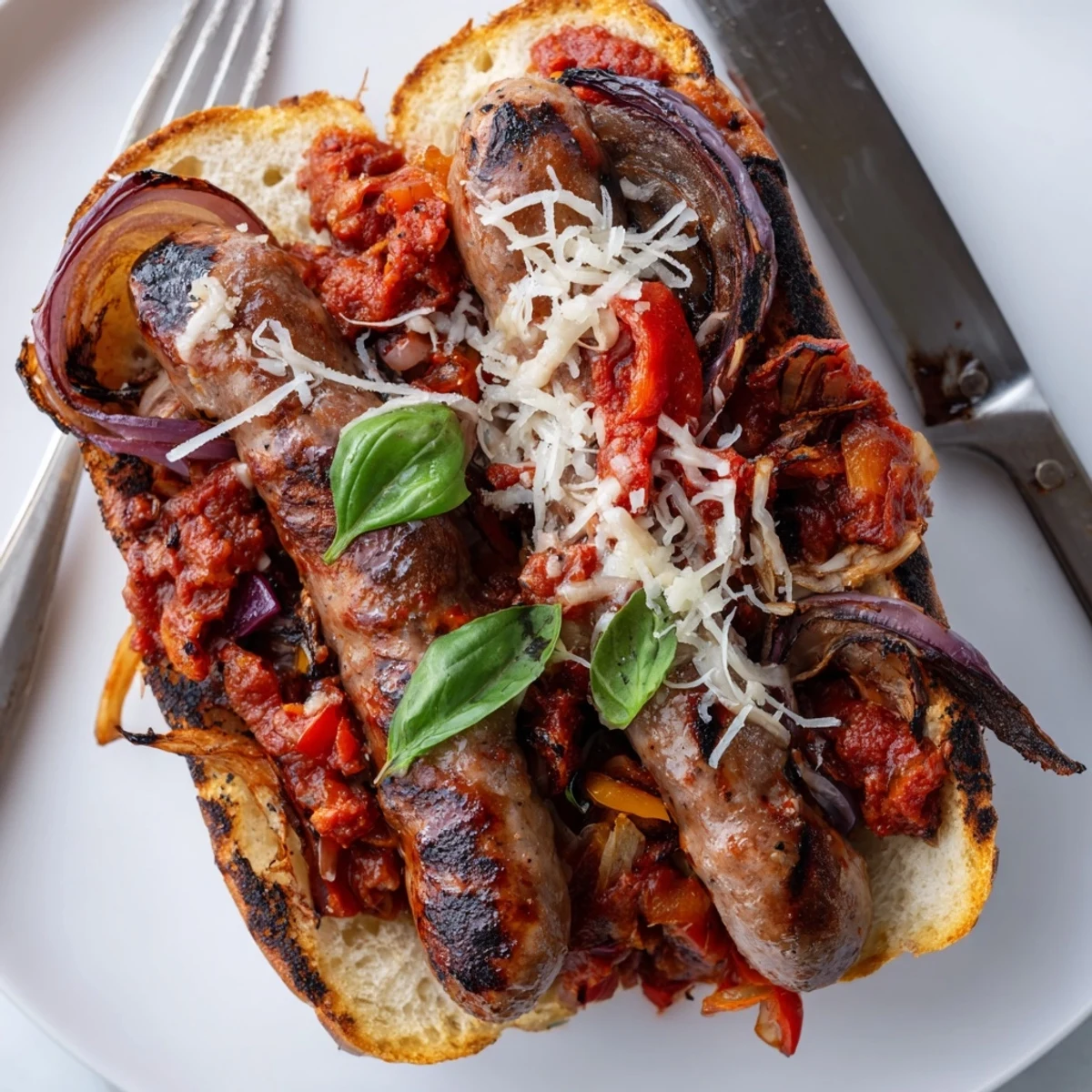 Grilled Sausage Grinders
