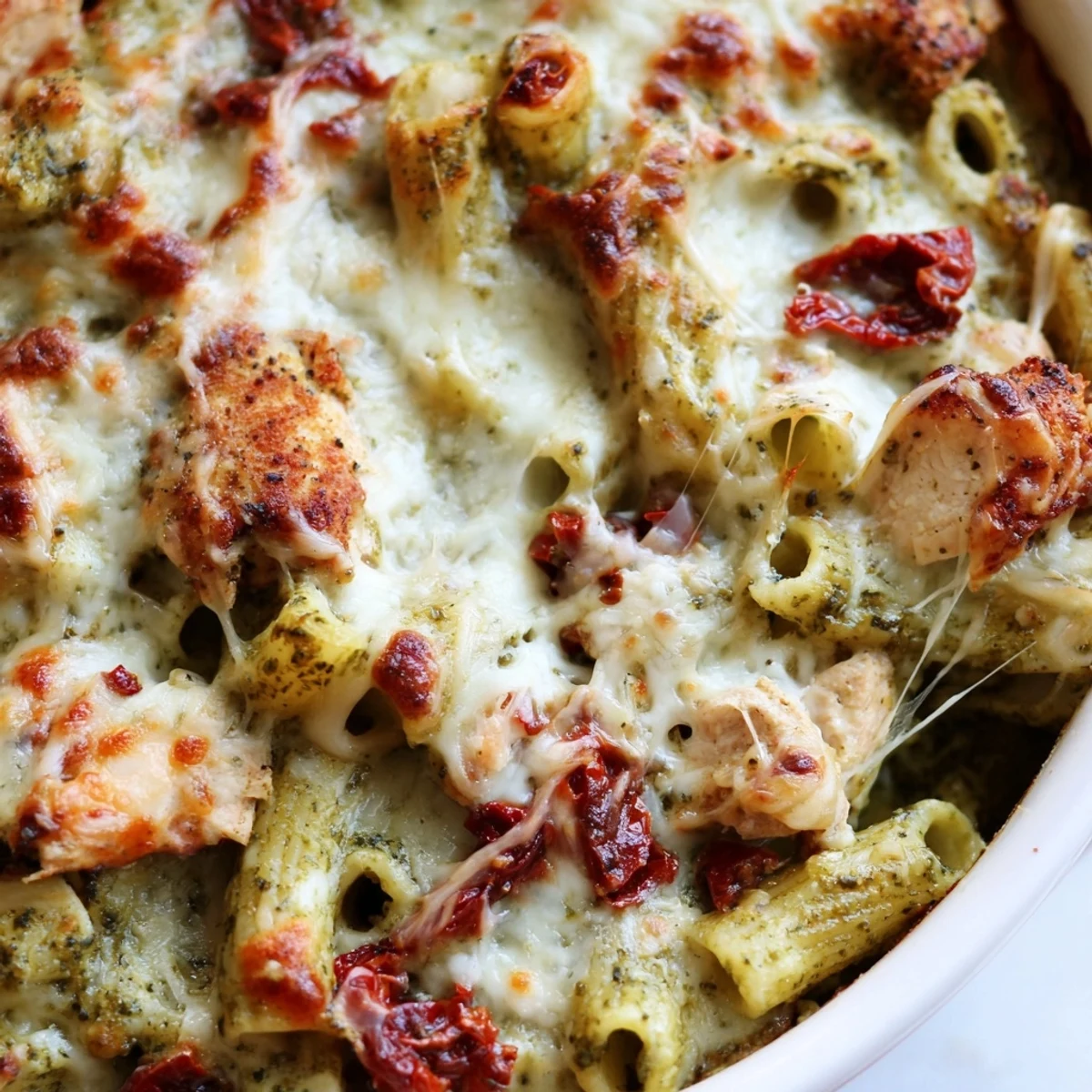 Pesto Chicken Pasta Bake